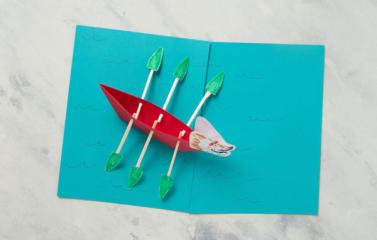 DIY Dragon Boat with chopstick oars